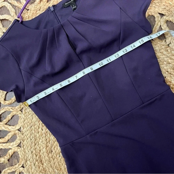 Elegant dark purple dress from Banana republic NWT size 2 - Picture 9 of 10